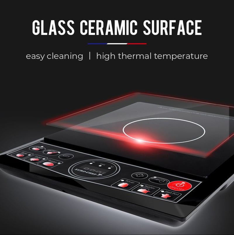 EuroChef Electric Induction Cooktop Portable Kitchen Cooker Ceramic Cook Top Payday Deals