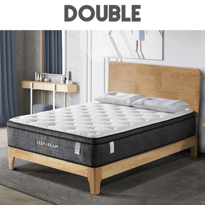 Eurotop Mattress 5 Zone Pocket Spring Latex Foam 34cm - Double Payday Deals