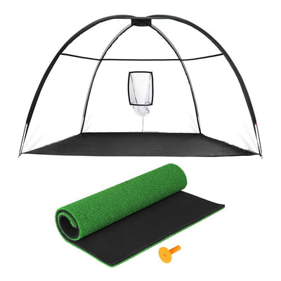 Everfit 3.5M Golf Practice Net with Driving Mat Training Target Hitting Mat Payday Deals