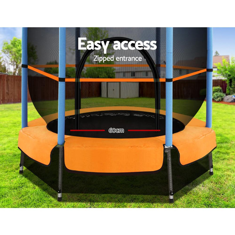 Everfit 4.5FT Trampoline Round Trampolines Kids Enclosure Outdoor Indoor Gift Payday Deals