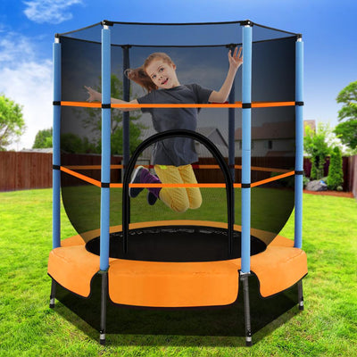 Everfit 4.5FT Trampoline Round Trampolines Kids Enclosure Outdoor Indoor Gift Payday Deals