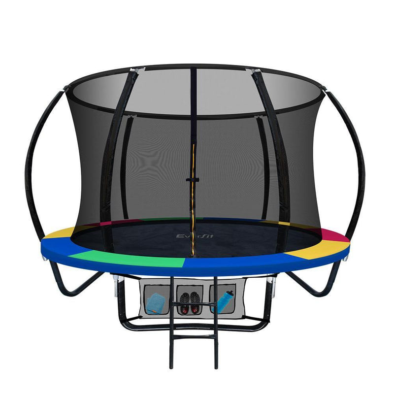 Everfit 8FT Trampoline Round - Rainbow