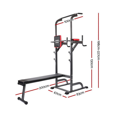 Everfit 9-IN-1 Power Tower Weight Bench Multi-Function Station Payday Deals