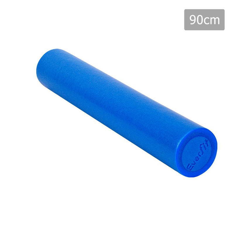 Everfit 90 x 15cm Yoga Gym Pilates EPE Stick Foam Roller - Blue Payday Deals