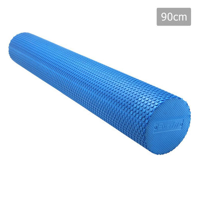 90 x 15cm Yoga Gym Pilates EVA Stick Foam Roller - Blue