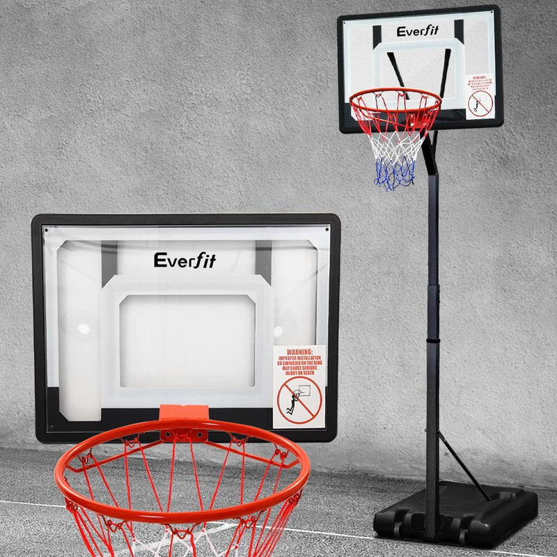 Everfit Adjustable Portable Basketball Stand Hoop System Rim Payday Deals