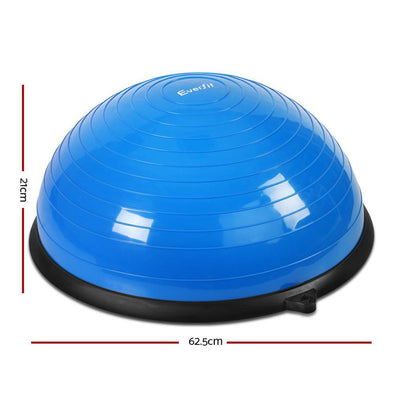 Everfit Balance Ball Trainer Fitness Yoga Gym Exercise Core Pilates Half Blue