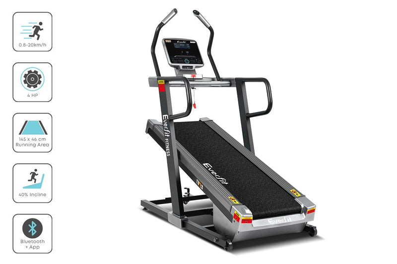 Everfit Electric Treadmill Auto Incline Trainer CM01 40 Level Incline Gym Exercise Running Machine Fitness Payday Deals
