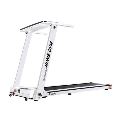 Everfit Electric Treadmill Home Gym Exercise Running Machine Fitness Equipment Compact Fully Foldable 420mm Belt White Payday Deals