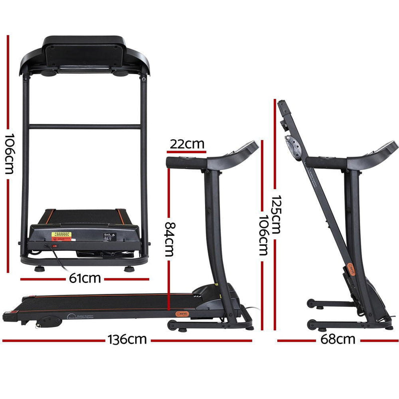 Everfit Electric Treadmill Incline Home Gym Exercise Machine Fitness 400mm Payday Deals