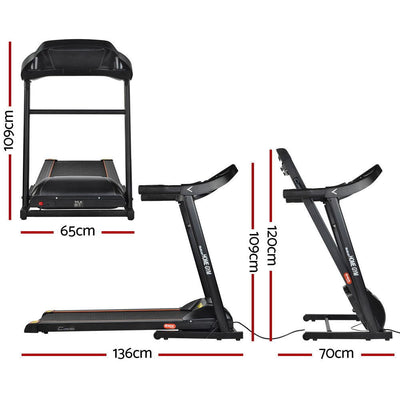 Everfit Electric Treadmill MIG41 40cm Running Home Gym Machine Fitness 12 Speed Level Foldable Design Payday Deals
