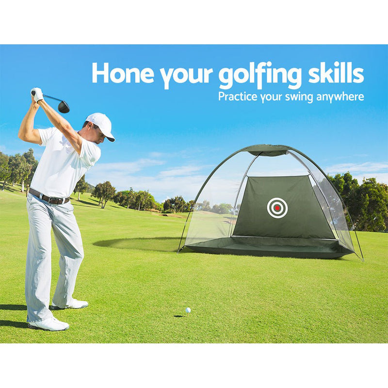 Everfit Golf Practice Net And Training Mat Driving Range Target Hitting Mat Payday Deals