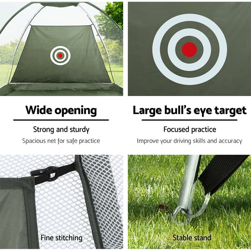 Everfit Golf Practice Net And Training Mat Driving Range Target Hitting Mat Payday Deals