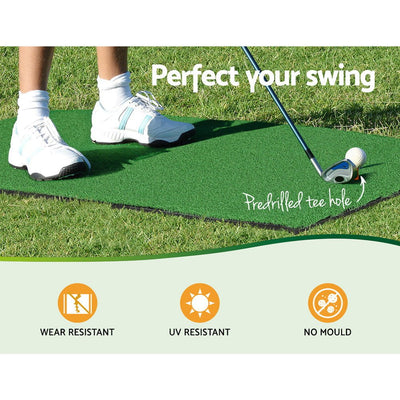 Everfit Golf Practice Net And Training Mat Driving Range Target Hitting Mat Payday Deals