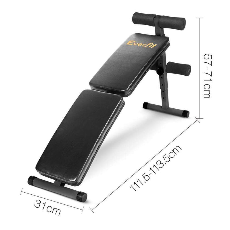 Everfit Home Exercise Fitness Adjustable Sit Up Bench Payday Deals