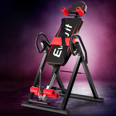 Everfit Inversion Table Gravity Stretcher Inverter Foldable Home Fitness Gym Payday Deals