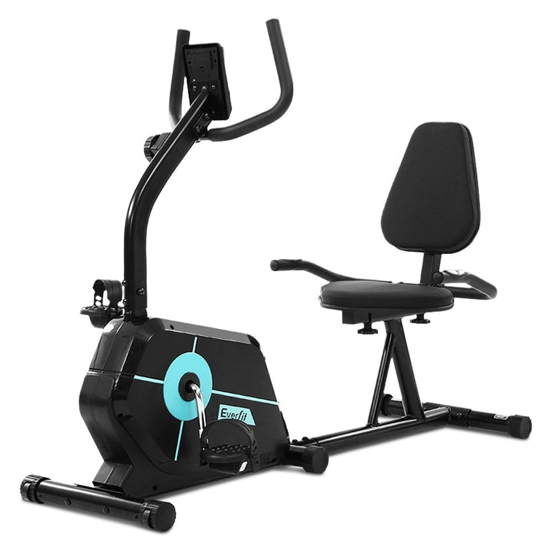 Everfit Magnetic Recumbent Exercise Bike Fitness Cycle Trainer Gym Equipment Payday Deals
