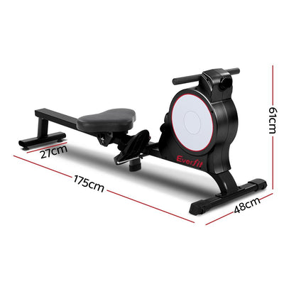 Everfit Magnetic Rowing Exercise Machine Rower Resistance Cardio Fitness Gym Payday Deals