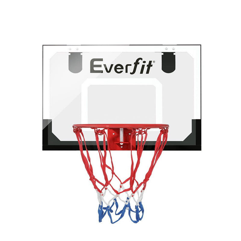 Everfit Mini Basketball Hoop Door Wall Mounted Kids Sport Backboard Indoor Black Payday Deals