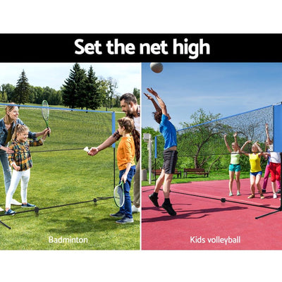 Everfit Portable Sports Net Stand Badminton Volleyball Tennis Soccer 4m 4ft Blue Payday Deals