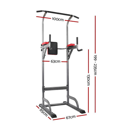 Everfit Power Tower 4-IN-1 Multi-Function Station Fitness Gym Equipment Payday Deals