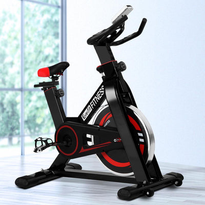 Everfit Spin Exercise Bike Cycling Fitness Commercial Home Workout Gym Black Payday Deals