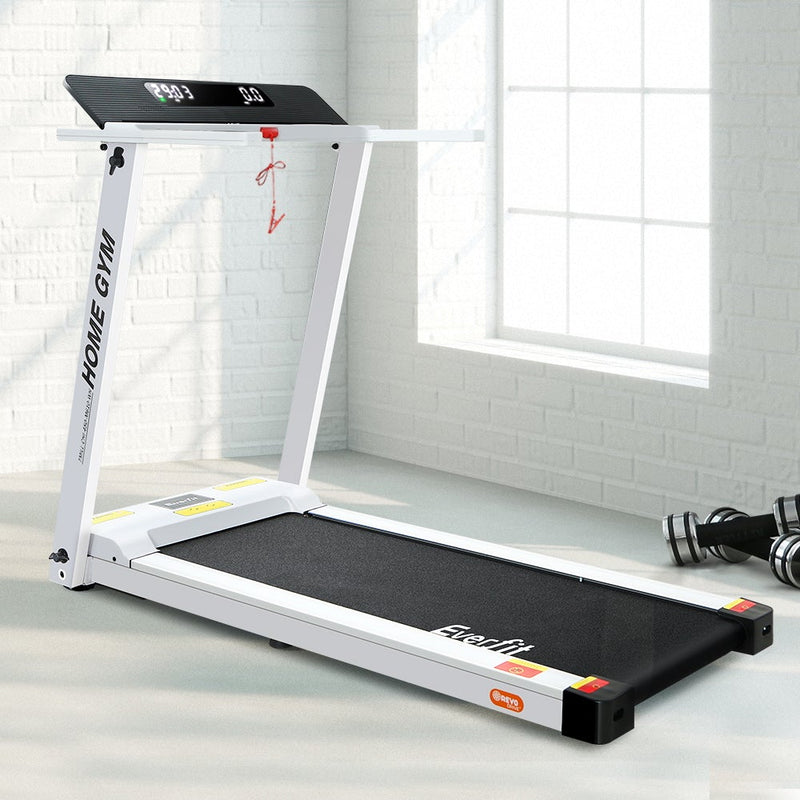 Everfit Treadmill Electric Fully Foldable Home Gym Exercise Fitness White Payday Deals