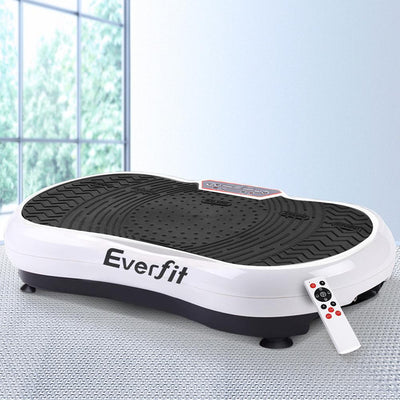 Everfit Vibration Machine Plate Platform Body Shaper Home Gym Fitness White Payday Deals