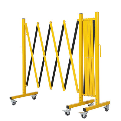 Expandable Portable Safety Barrier With Castors 510cm Retractable Isolation Fence