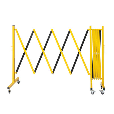 Expandable Portable Safety Barrier With Castors 510cm Retractable Isolation Fence Payday Deals