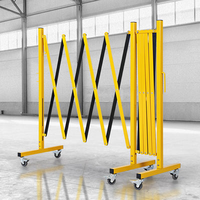 Expandable Portable Safety Barrier With Castors 510cm Retractable Isolation Fence Payday Deals