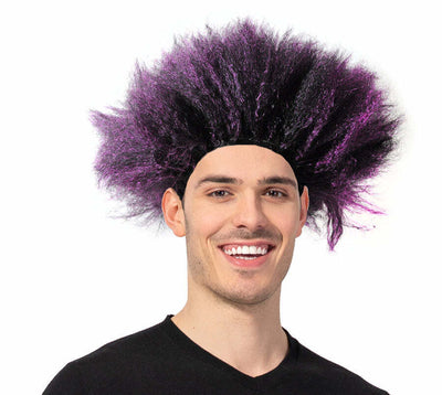 Explosion Wig for Costume Party - Purple/Black