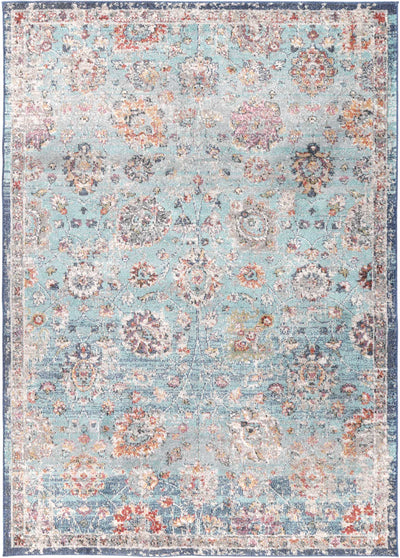 Ezra Multi Blue Traditional Rug 200x290