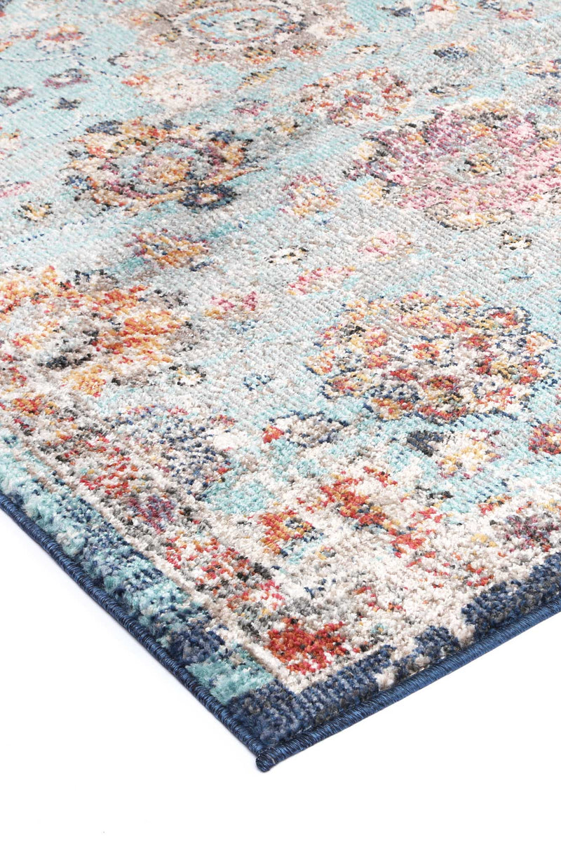 Ezra Multi Blue Traditional Rug 200x290 Payday Deals