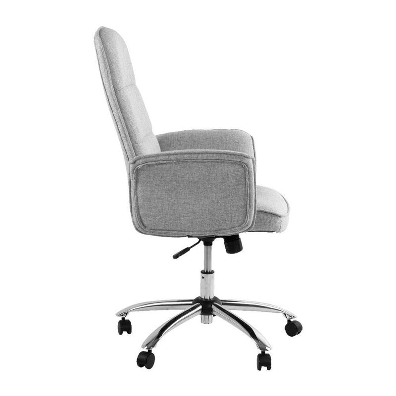 Fabric Office Desk Chair - Grey Payday Deals