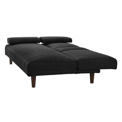 Fabric Sofa Bed with Cup Holder 3 Seater Lounge Couch - Charcoal Payday Deals