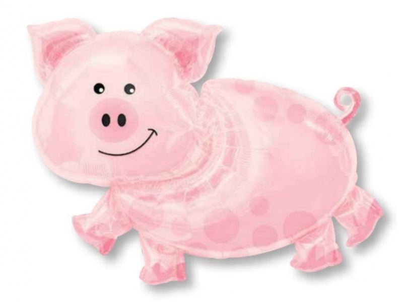 Farm Barnyard Pig SuperShape Foil Balloon Payday Deals
