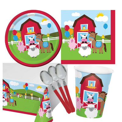 Farmhouse Barnyard 8 Guest Deluxe Tableware Pack Payday Deals