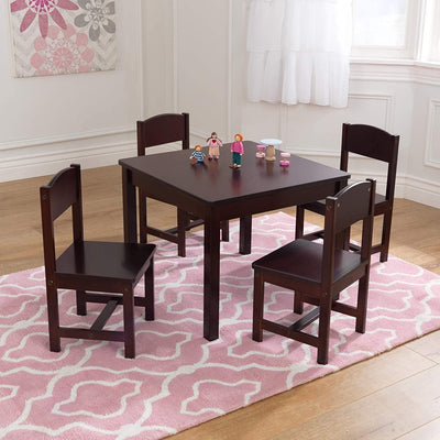 Farmhouse Table & 4 Chair Set (Brown) Payday Deals