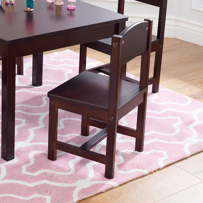 Farmhouse Table & 4 Chair Set (Brown) Payday Deals