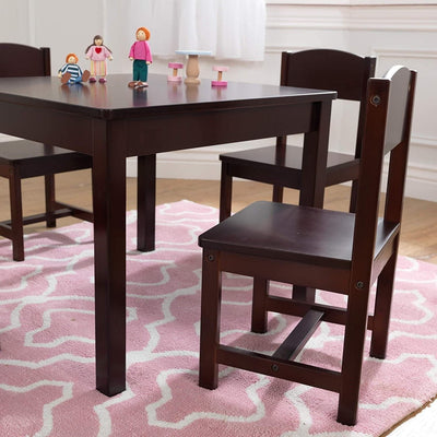 Farmhouse Table & 4 Chair Set (Brown) Payday Deals