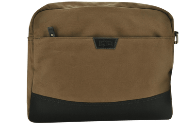 FIB Byron Canvas Laptop Messenger Bag Travel - Brown Payday Deals