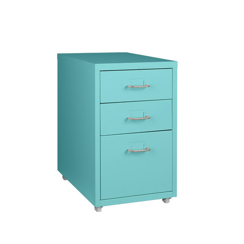 Filing Cabinet Storage Cabinets Steel Metal Home Office Organise 3 Drawer Blue Payday Deals