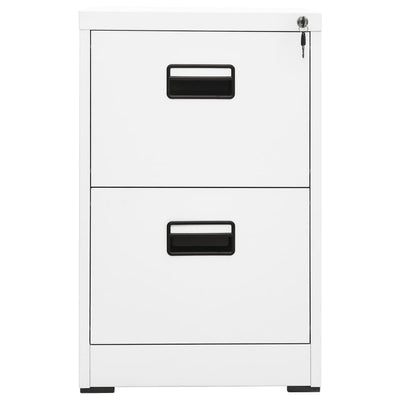 Filing Cabinet White 46x62x72.5 cm Steel Payday Deals