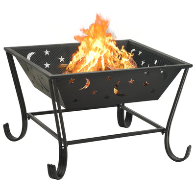Fire Pit with Poker 62 cm XXL Steel Payday Deals