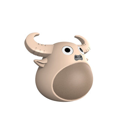 Fitsmart Bluetooth Animal Face Speaker Portable Wireless Stereo Sound Khaki Payday Deals