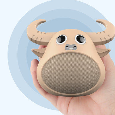 Fitsmart Bluetooth Animal Face Speaker Portable Wireless Stereo Sound Khaki Payday Deals