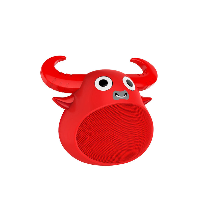 Fitsmart Bluetooth Animal Face Speaker Portable Wireless Stereo Sound Red Payday Deals