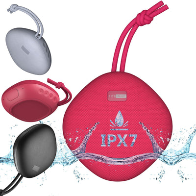 Fitsmart Waterproof Bluetooth Speaker Portable Wireless Stereo Sound Red Payday Deals