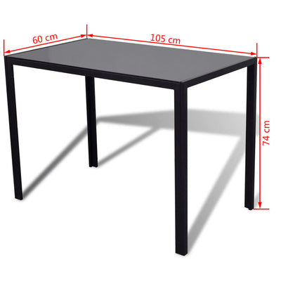 Five Piece Dining Table Set Black Payday Deals